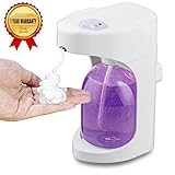 NIGEPER Automatic Soap Dispenser,foaming soap dispenser,on the Bathroom & Kitchen Countertops with Waterproof function, Touchless Adjustable Foam Controls,16oz Capacity, White