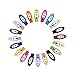Frcolor 20pcs 2 Inch Grosgrain Ribbon Non Slip Hair Clips Wrapped Snap Barrettes for Baby Girls Toddlers Kids