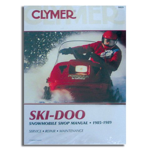 SERVICE MANUAL - SKI-DOO (85-89), Manufacturer: CLYMER, Manufacturer Part Number: S829-AD, Stock Photo - Actual parts may vary.
