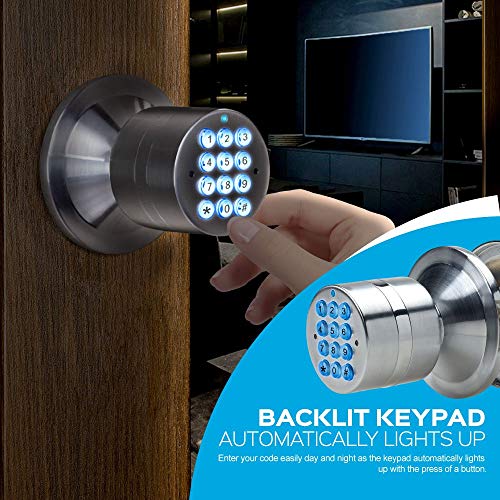 TurboLock Keyless Electronic Keypad Entry Door Lock Smart Knob Kit with