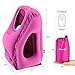 Air Cushion Pillow, Homecube Multifunctional Inflatable Travel Pillow Large Neck Pillow with Full Body and Head Support for Airplanes, Trains, Office Sleep Napping Pillow, Soft PVC Flocking (Rose Red)