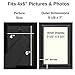 Icona Bay 4 by 6 Picture Frames (4x6, 6 Pack, Matte Black) Wood Photo Frames, Wall Mount Hangers and Table Top Easel, Landscape as 6x4 Picture Frames or Portrait as 4x6, Lakeland Collection