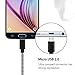 iSeeker Bundle of 3 Durable 6.6ft/2m Nylon Braided Tangle-Free Micro USB Cable for Android, Samsung, HTC, Motorola, Nokia and More