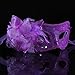 Nanier Luxury Mysterious Brocade Lace Crystals Mask Women's Venetian Pretty Masquerade Mask (Purple)