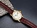 Eamti Women's Easy Reader White Dial Brown Leather Strap Casual Analog Quartz Wrist Watches with Date