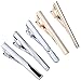 Zysta 5PCS Men Formal Dress Tie Clips Stainless Steel Silver Black Gold Wedding Business Shirts Necktie Clasps