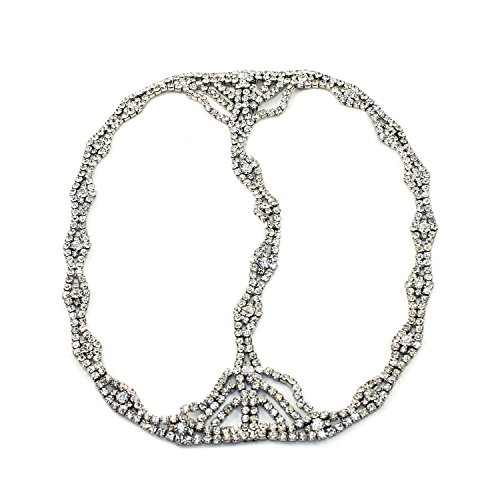 1920's Great Gatsby Inspired Art Deco Crystal Grecian Chain Headpiece