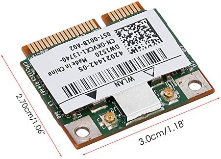zkm111 BCM943224HMS DW1520, Dual Band Wireless AGN Half MINI PCI-E WIFI Card for DELL