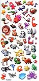 Puffy Dimensional Stickers - Cute Baby Zoo Animals