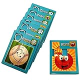 Sports Theme Slide Puzzles Party Favors 8 Pack - Kids Handheld Sports Ball Jigsaw Puzzle Games - Includes 4 Board Styles | Baseball | Basketball | Soccer | Football Genre Puzzle