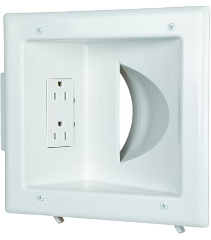 Arlington TVL508-1 Low Profile Recessed TV Box - For Shallow Walls In 1/2" Or 5/8" Drywall