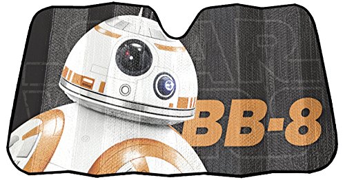 Plasticolor 003772R01 Star Wars BB-8 Accordion Sunshade, 1 Pack