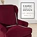subrtex 2 Pieces Sofa Slipcover Stretch Sofa Cover Set Loveseat Couch Cover for Living Room Furniture Protector for Kids/Pets