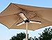 Hiland HLI-1P Electric Paras ol/Umbrella Patio Heater, 1500 Watts, IP Certified Water Proof, Variable Heat Output, Black