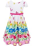 Bonny Billy Girls Cap Sleeve Casual Floral Skirt Dress