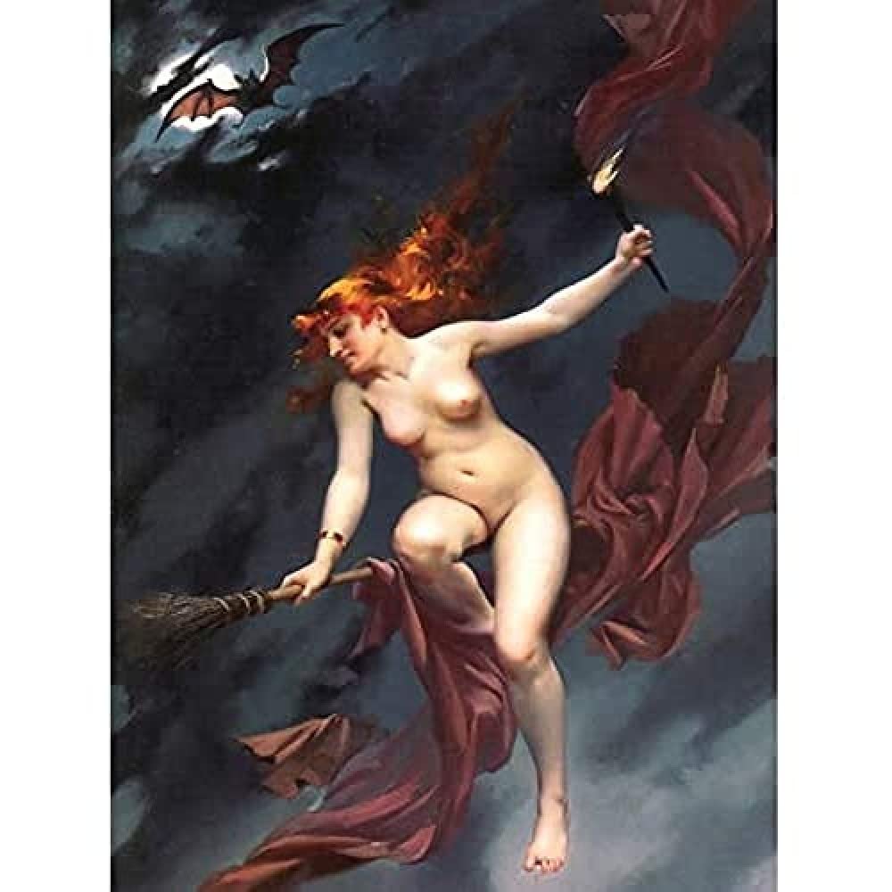 Falero The Witches Sabbath Fantasy Painting Art Print Canvas Premium Wall Decor Poster Mural