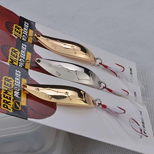 4pcs Lot Spoon Lures Metal Bait Silvery Gold 2 Colors Fish Lure Feather Hook 10g Fish Lures