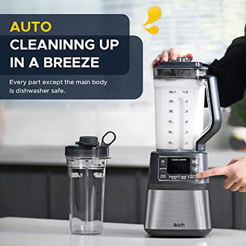 IKICH Vacuum Blender, Professional Countertop Blender Ice Crusher