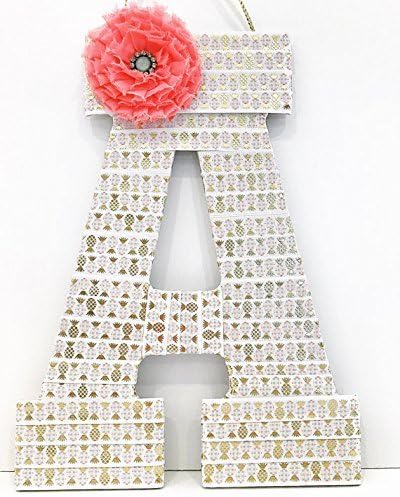 Pineapple Theme Decorative Initial-FREE SHIPPING!!!