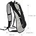 Sportsun Hydration Backpack for Running Hiking Cycling Climbing, with 2L TPU Hydration Bladder, Black color