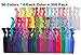 300 Pack! 50 Colors! No Crease Hair Ties Hair Ponytail Holders Elastic Styling Accessories Ribbon Bands by HBY