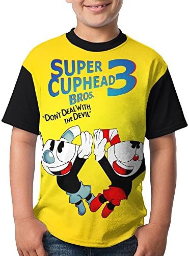 CXLS007 Cp Head Personalized Trendy 3D Printing Children's Short Sleeve Round Neck Tee Shirts L