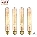 GMY Lighting T10 Tubular Edison Led Light Bulb Vintage Style 7.5