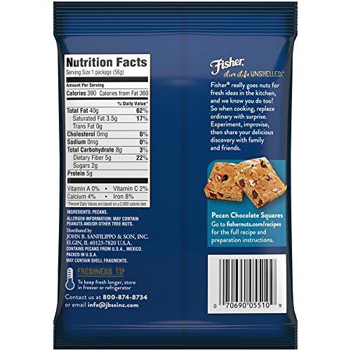 FISHER Chef's Naturals Pecan Chips, No Preservatives, Non-GMO, 2 oz