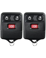 2 Replacement Keyless Entry Remote Control Key Fob Clicker Transmitter 3 Button - Black