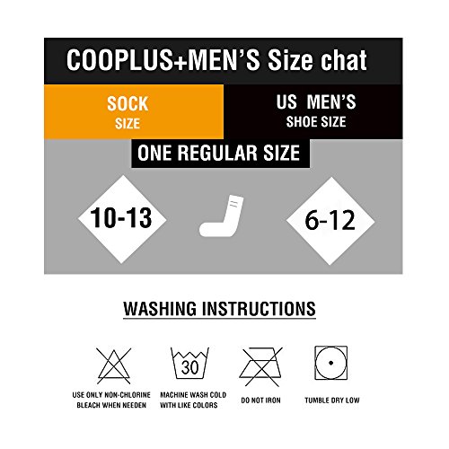 Cooplus 10P-PACK Mens Socks Breathable Casual Low Cut Ankle Cushioned Moisture-Wicking