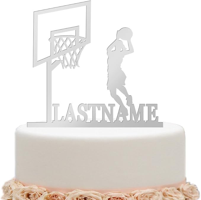 Amazon Com Ivisi Birthday Cake Topper Funny Female Basketball