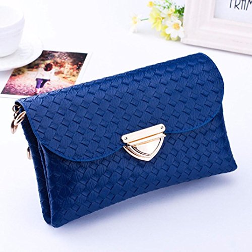 Voberry Elegant Lady Women Long Purse Clutch Wallet Zip Bag Messenger Bag on clearance (Blue)