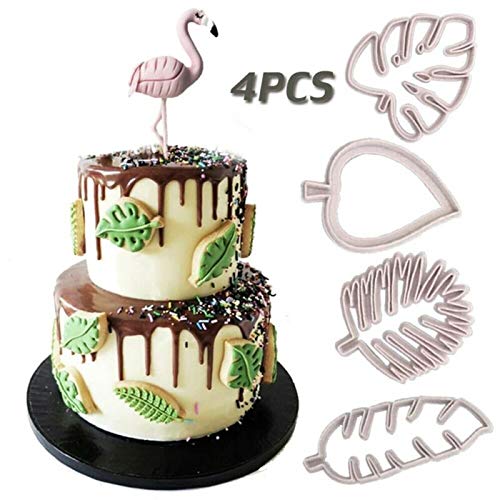 Napravi Rs Artlalic 4pcs Ensemble Tropical Feuille Moule A Gateau Moule De Cuisson Outil De Cuisson Outils De Cuisine Maison Outils Pour La Cuisson Fondant Au Chocolat Sugarcraft Decoration Moules A Bonbons Et
