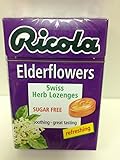 Ricola Swiss Herbal Sugar-free Elderflower Hard Candy x 5 packs