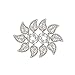 Jaciya 60pcs Hair Braid Silver Hair Pins Ring Shell Hands Cross Leaves Star Pendant Rings Set Hair Clip Headband Hair Accessories