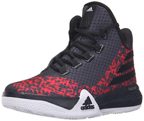 adidas Performance Light EM Up 2 J Shoe (Big Kid), Black/Light Scarlet/White, 6.5 M US Big Kid