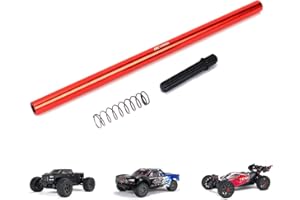 RCAWD Alum 205MM Center Driveshaft for ARRMA Big Rock Senton Typhon 3S BLX Upgrade Parts (Red)