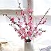 Inverlee Artificial Fake Flowers Cherry Blossom Plum Floral Wedding Bouquet Home Decor (Pink)
