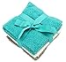 Living Fashions Washcloths Set of 8 - Popcorn Weave Wash Cloth Designed to Exfoliate Your Hands, Body or Face - Absorbent 100% Ring Spun Cotton - Size 12