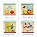 TOP BRIGHT Toys for 1 Year Old Boy and Girl Birthday Gifts, Activity Cube Wooden Educational Toys for One Year Old Bead Maze Shape Sorter