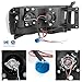 AKKON - For 2002-2005 Dodge Ram 1500 | 2003-2005 Ram 2500 3500 Black Dual Halo Projector Headlights Pair Set