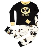 Lazy One Boys' Bat Moose Long Sleeve PJ Set