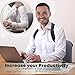 Posture Corrector for Women and Men Body Wellness Posture Corrector Corrector de postura Fully Adjustable Back Brace for Neck Shoulder Back Pain Relief (Rezistance Band)