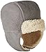 Zutano Boys’ and Girls' Cozie Fleece Furry Winter Baby and Toddler Hat, Gray, 6M
