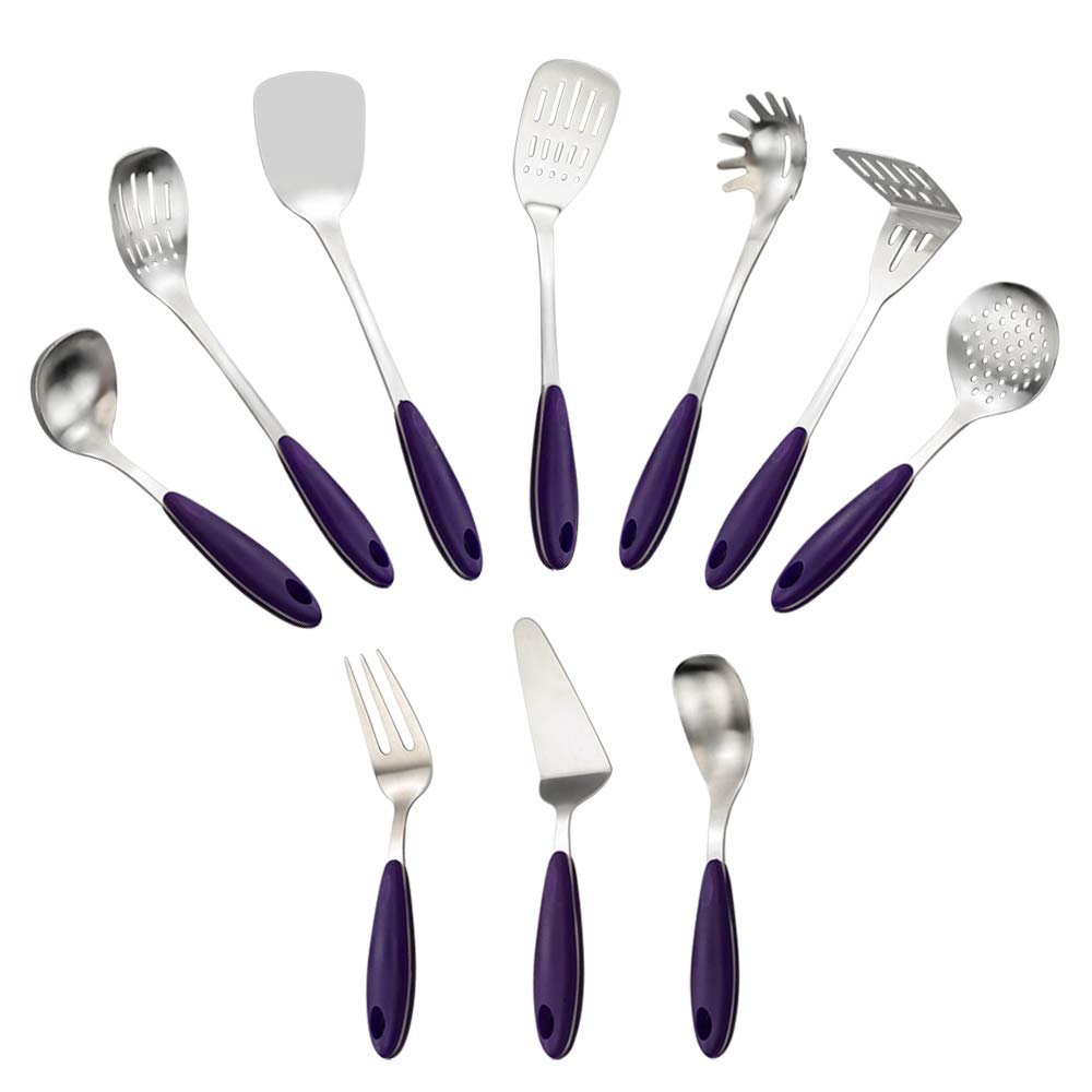 Exciting Promotions Vababa 10 Pieces Stainless Steel Cooking Utensils Kitchen Dining Looking For Sales Agent Propangas Com Br