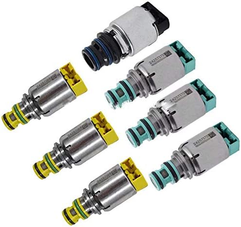 EMIAOTO 7PCS Tested Original Transmission Shift Solenoid for Chevrolet Cruze Epica Lacetti Astra Antara Saab 9'4 OEM 6T45E 6T40
