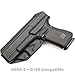 Tulster IWB Profile Kydex Holster in Right Hand fits: Glock 19 / 19X / 23/25 / 32/44 / 45 | Inside The Waistband Appendix Concealed Carry