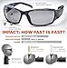 Ergodyne Skullerz Odin Polarized Safety Sunglasses - Black Frame, Smoke Lens