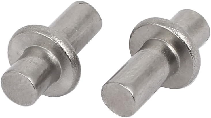 Sourcingmap Cabinet 4mm Pin Dia 304 Stainless Steel Round Shelf Holder Support Pins 5pcs, Silver Tone, 8mm x 13.5mm - Image 3
