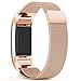 TreasureMax for Fitbit Charge 2 Bands, Stainless Steel Metal Replacement Accessory Bracelet Band for Fitbit Charge 2